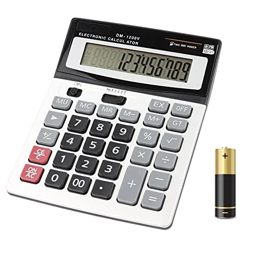 Zeitlich begrenztes Angebot: HIHUHEN Taschenrechner, Geschäft Standard-Taschenrechner Dual-Power (Solar und Batterie) Tischrechner (1 x Calculator) von 13.97 € auf 13.97 € (0.00% Rabatt)