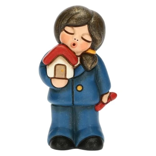 Offerta a tempo: THUN, Bomboniera Bimbo Architetto con Casetta in Ceramica Decorata a Mano, Simbolo di Passione e Dedizione, Linea Bomboniere, 3.7x3x7 cm h - 42% da 18.90 € a 10.99 €