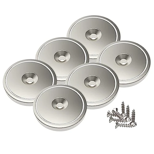 Zeitlich begrenztes Angebot: Magnetpro 6 Stück Scheiben Magnete 28 x 5 mm 25 KG Zugkraft von 13.99 € auf 13.99 € (0.00% Rabatt)