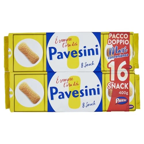Offerta a tempo: Pavesi Pavesini Classici, Biscotto Leggero per Colazione o Gustoso Break, Formato Bipacco Confezione da 400 g con 16 Porzioni Snack - 25% da 3.99 € a 2.98 €