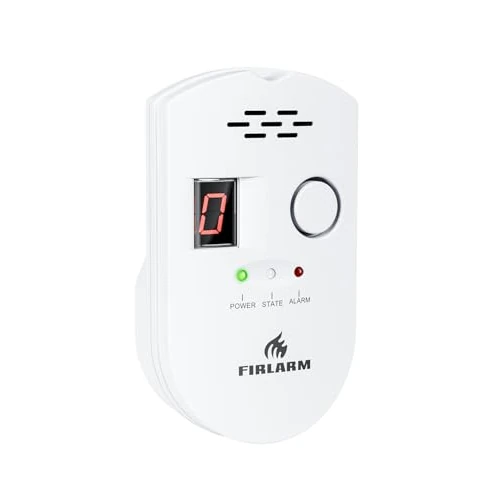 Offerta a tempo: Firlarm - Rilevatore di Fughe GPL/Gas Naturale/Carbone, Monitor di Metano e Propano Butano, Allarme Gas Portatile con Display LCD, per Casa, Officina e Camper (white) - 0.00% da 25.88 € a 25.88 €