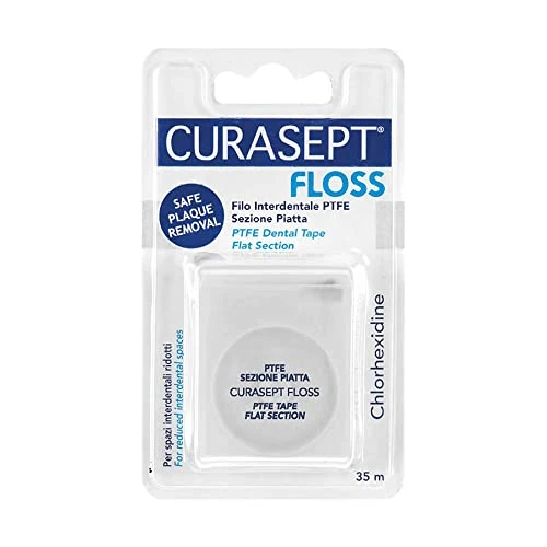 Oferta ograniczona: Curasept Floss Ptfe Tape Chlorheksydyna z 8.33 EUR na 4.79 EUR (znizka 42%)