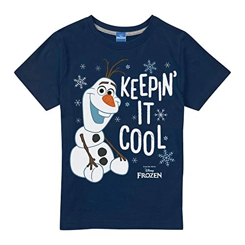 Oferta limitada: Disney Niñas Frozen Keepin It Cool Camiseta Not Applicable, Azul (Navy Navy), 3-4 años de 21.27 € a 21.27 € (ahorro 0.00%)