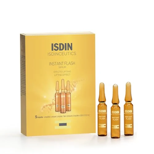 Offre limitée : ISDIN Isdinceutics Instant Flash (5 ampoules x 2 ml) | Ampoules Effet Lifting Immédiat | Dynamise la Peau et Aide à Lutter contre les Signes de Fatigue de 13.32 EUR à 10.79 EUR (remise 19%)