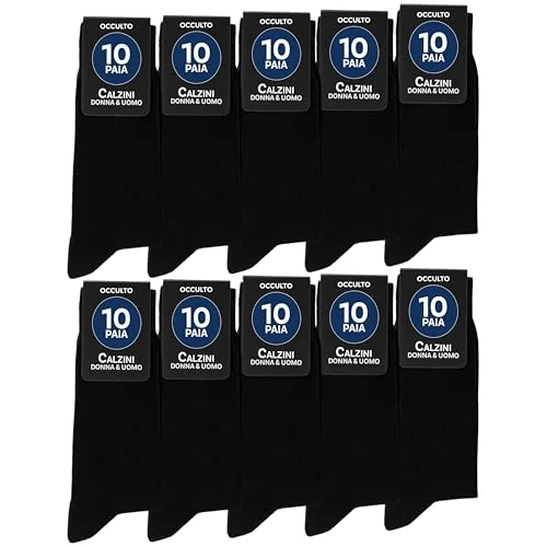 Oferta limitowana: Occulto czarne skarpetki męskie & damskie 10 pak, 20pak, 30 pak (model: Hermann) 10 Para | Czarny 43-46 z 64.99 zł na 64.99 zł (oszczędź 0.00%)