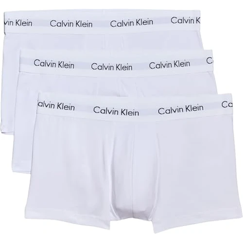 Oferta limitada: Calvin Klein Calzoncillos bóxer Hombre Pack de 3 Low Rise Trunks Ropa Interior, Blanco (White), XS de 44.90 € a 26.12 € (ahorro 42%)