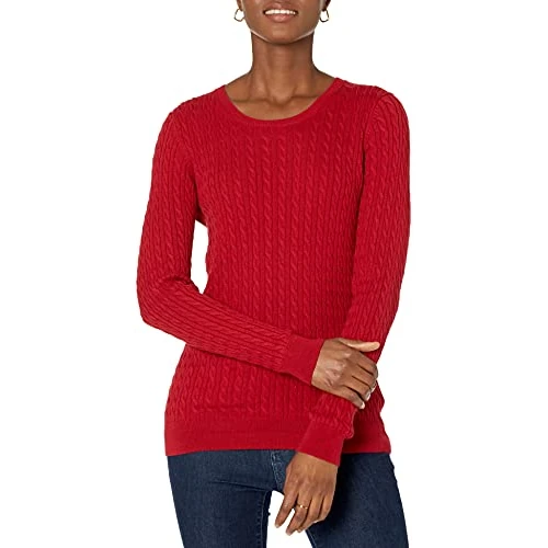 Offre limitée : Amazon Essentials Pull Torsadé Léger À Col Rond Et Manches Longues (Disponible En Grande Taille) Femme de 24.77 EUR à 19.32 EUR (remise 22%)