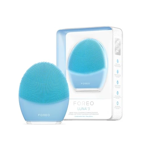 Offerta a tempo: Foreo Luna 3 Pelle Mista, Spazzola Pulizia Viso, Massaggio Viso Hi-Tech Rassodante, Ultraigienico, Esfoliante Viso da Viaggio, Testina in Silicone per Una Pelle Pulita, Collegabile all’App - 37% da 109.00 € a 69.00 €