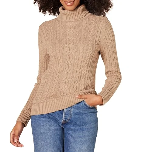 Oferta ograniczona: Amazon Essentials Kobiety Sweter z golfem wędkarskim (dostępny w dużych rozmiarach) z 130.00 EUR na 130.00 EUR (znizka 0%)
