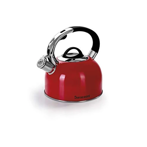 Oferta limitada: Barazzoni Hervidor de agua, acero inoxidable 18/10, rojo brillante, inducción+gas, boquilla dosificadora, silbato en el tapón. Gran tapa abatible de 28.50 € a 28.50 € (ahorro 0.00%)