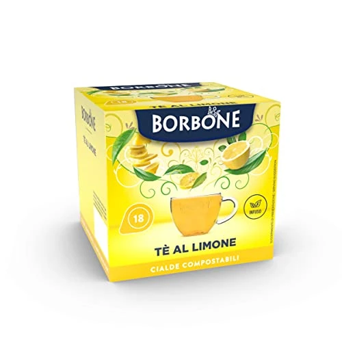 Offerta a tempo: Caffè Borbone Tè al Limone - 72 cialde (4 astucci da 18 cialde) - Sistema ESE - 19% da 16.47 € a 13.41 €
