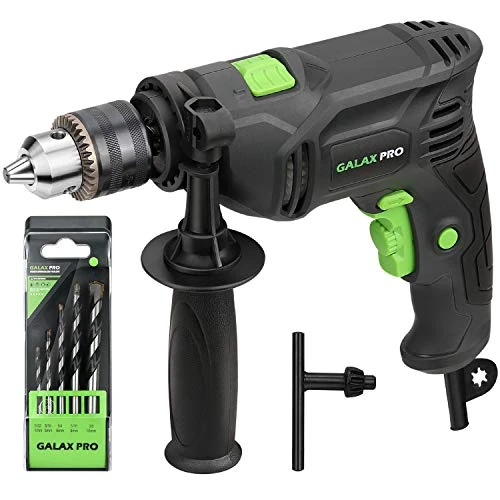 Oferta limitada: Galax Pro Taladro Percutor 600 W, Taladro Percutor con Cable de Velocidad Variable 0-3000 rpm, 2 Funciones en 1, Portabrocas de 13 mm, Motor de Cobre Puro de 34.99 EUR a 34.99 EUR (ahorro 0%)