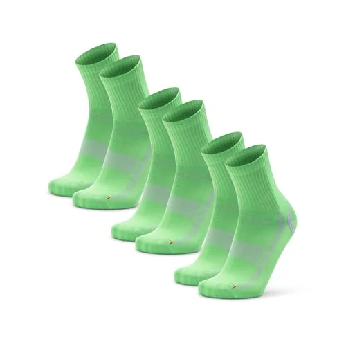 Oferta limitada: DANISH ENDURANCE Calcetines Deporte Hombre y Mujer de Media Caña, Pack de 3 o 5, Verde/Gris, 43-47 de 29.95 € a 26.95 € (ahorro 10%)