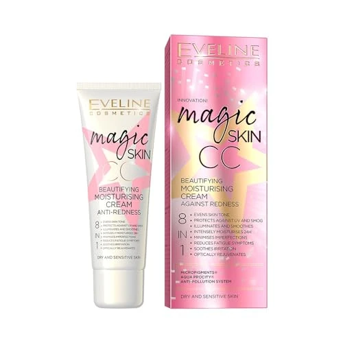 Oferta limitowana: Eveline Cosmetics Magic Skin CC Upiększający krem nawilżający na zaczerwienienia, 50 ml z 16.99 zł na 16.99 zł (oszczędź 0.00%)