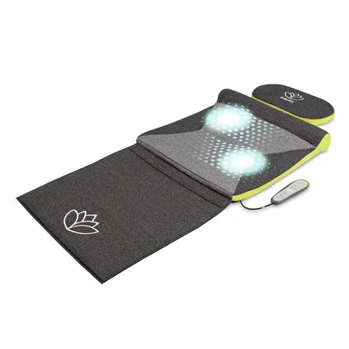 Offerta a tempo: HoMedics Stretch XS Tappetino Massaggiante, Tappeto per Massaggio Ispirato allo Yoga, Pieghevole e Portatile, Intensità Regolabile con Telecomando, per Alleviare Dolore su Schiena e Spalle, Grigio - 56% da 279.99 € a 123.53 €