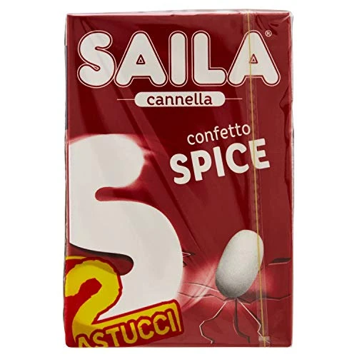 Saila Spice - Confetti Alla Cannella, Senza Glutine - 2 Astucci, Bipack Da 80 Gr