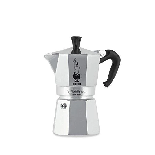 Bialetti Moka Express Caffettiera Espresso 4 Tazze Made in Italy Caffettiera Caffettiera Fresca Italiana