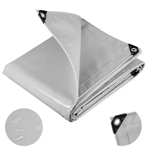 Zeitlich begrenztes Angebot: WOLTU Abdeckplane Wasserdicht mit Ösen,Gewebeplane 500g/m² Wasserdicht & Reißfest | Premium Premium PVC-Plane Schutzplane Universell für LKW, Pool, Camping,Holz Gartenmöbel (Hellgrau, 3x4m) von 63.99 € auf 52.99 € (17% Rabatt)