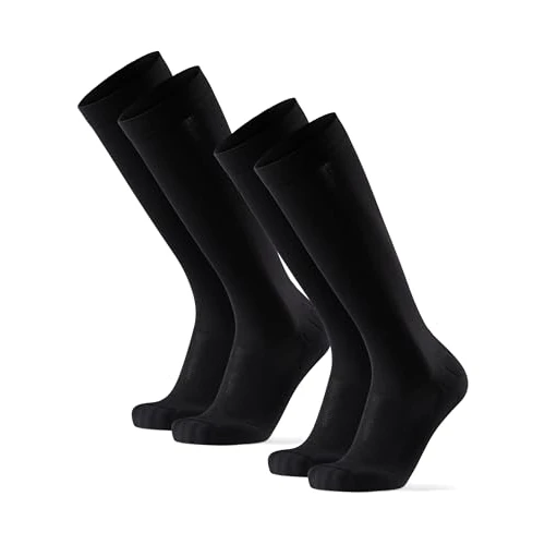 Oferta limitada: DANISH ENDURANCE Calcetines de Compresión Mujer y Hombre, 1 o 2 Pack, Negro Sólido, 43-47 de 45.95 € a 40.95 € (ahorro 11%)