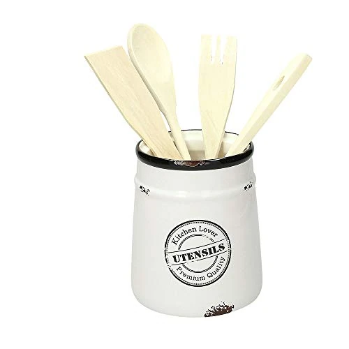 Limited offer: Tognana Urban Chic Utensil Holder, Ceramic, White, 1 from 18.20 EUR to 10.30 EUR (save 43%)