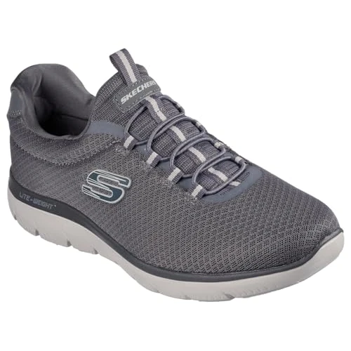 Skechers Uomo Summits 52811 Scarpe da ginnastica, Charcoal Mesh/Trim, 39 EU