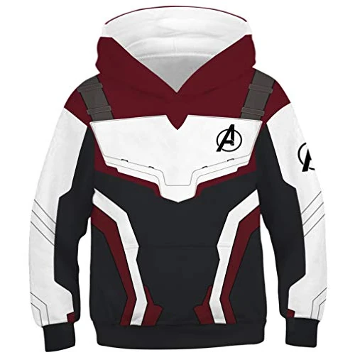 Offre limitee: Ocean Plus Garçons Sweat à Capuche Coloré Hoodie Enfants Pull à Manches Longues avec Sweat-Shirt à Capuche Unisexe Pull Impression Numérique (S (Hauteur: 125-130cm), Uniforme quantique en métal) de 24.99 EUR a 24.99 EUR (economie 0%)