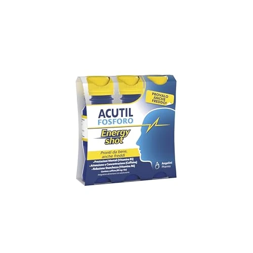 Offerta a tempo: Acutil Fosforo Energy Shot, Integratore Alimentare con Caffeina — 23% da 7,10 € a 5,45 €