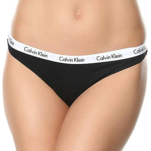 Calvin Klein Perizoma Donna Tanga, Multicolore (Black), XXL