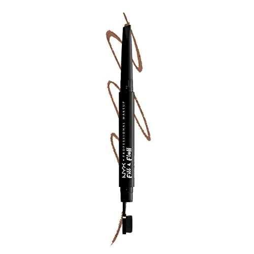 Offre limitée : NYX Professional Makeup Crayon Sourcils Fill & Fluff Pommade Taupe | Double embout précis et brosse, Texture cireuse pigmentée, 6 teintes mates, Fini naturel longue tenue de 11.95 € à 10.00 € (16% de remise)