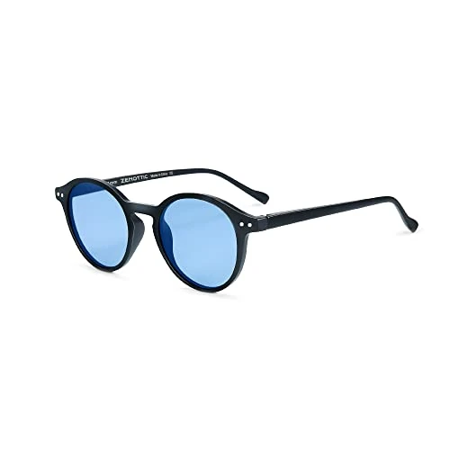 Oferta limitada: ZENOTTIC Gafas de sol Polarizadas Redondo Retrospectivo Clásico Retrospectivo Lentes de sol Marco UV400 Para hombres y mujeres (AZUL MATE AZUL) de 15.99 EUR a 15.99 EUR (ahorro 0%)