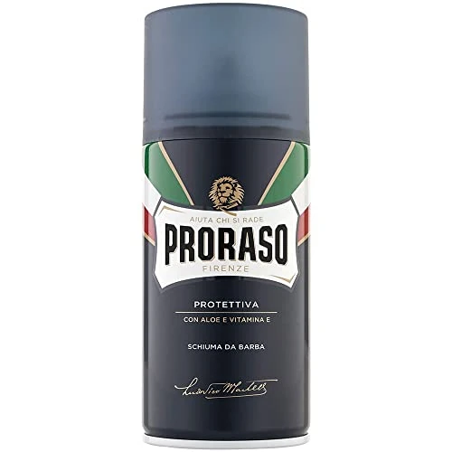 Offerta a tempo: Proraso Schiuma Da Barba all'Aloe Vera e Vitamina E, 300 ml - 40% da 9.99 € a 6.00 €