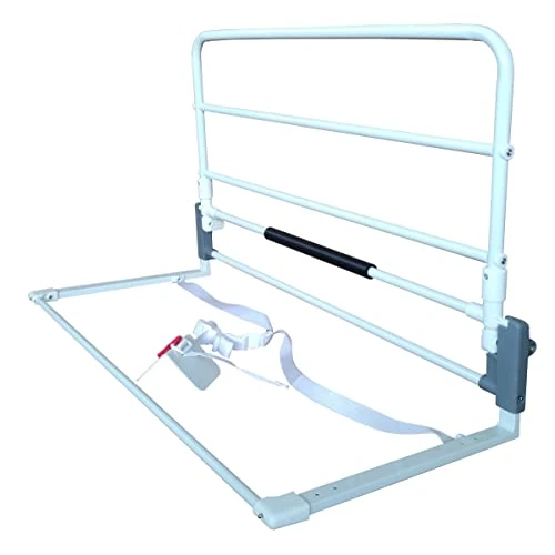 Offerta a tempo: Ausilium Sponda di Sicurezza per Letto Anziani, Barriera Pieghevole 90 cm, Altezza 42,5 cm, Telaio 90x40 cm, Cinghia Regolabile fino a 170 cm, Acciaio e Polietilene - 0.00% da 75.00 € a 75.00 €
