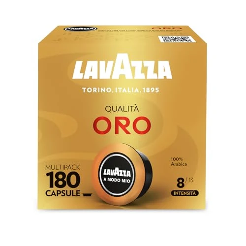 Offerta a tempo: Lavazza, A Modo Mio Qualità Oro Sinfonia Perfetta, 180 Capsule Caffè | con Note Floreali e Fruttate, 100% Arabica, Intensità 8/13, Tostatura Media, 5 confezioni da 36 Capsule - 0.00% da 59.69 € a 59.69 €