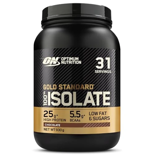 Optimum Nutrition Gold Standard 100% Whey Proteinisolat Pulver, Geschmack Schokolade, 930g, 31 Portionen