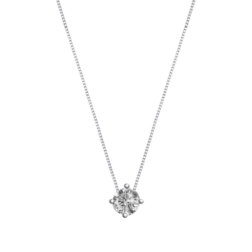 Offerta a tempo: Bluespirit Collana da donna, Collezione B-CLASSIC, in argento 925 rodiato, zirconi, Idee Regalo - P.0100010204242 - 10% da 35.00 € a 31.50 €