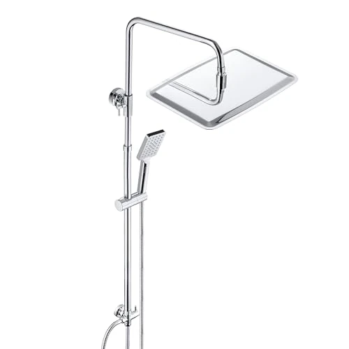 Oferta ograniczona: JOHO 304 zestaw prysznicowy ze stali nierdzewnej system prysznicowy z deszczownicą 35 x 25 cm chrom z 279.26 EUR na 279.26 EUR (znizka 0%)