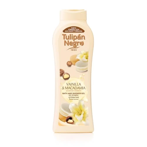 Offerta a tempo: Tulipan Negro Gel Doccia Idratante Vaniglia e Macadamia 650 Ml - 0.00% da 2.14 € a 2.14 €