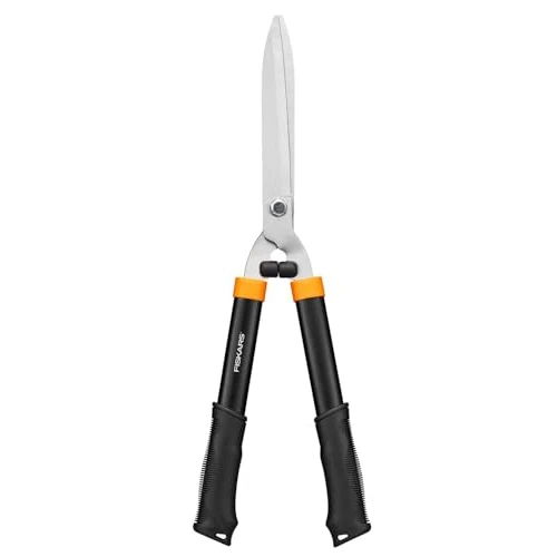 Tijdelijke aanbieding: Fiskars Heggenschaar, voor het snoeien en vormgeven van heggen en struiken, lengte: 59 cm, gehard staal/kunststof, zwart/oranje, Solid, HS21, 1026827 van 25.99 € naar 21.99 € (15% korting)