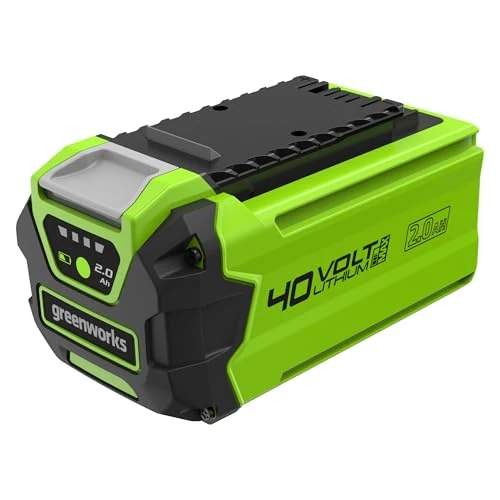 Offerta a tempo: Greenworks Batteria 40V 2Ah - Batteria agli Ioni di Litio per Tutti gli Attrezzi da Giardino ed Elettroutensili Greenworks da 40V, Ricarica Rapida, Indicatore LED di Ricarica, Garanzia 2 Anni - G40B2 - 20% da 93.00 € a 73.99 €