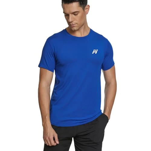 Offerta a tempo: MEETWEE Maglietta Uomo, Maglia a Manica Corta Asciugatura Rapida Fitness T-Shirt da Sport per Corsa Palestra Fitness - 15% da 16.98 € a 14.43 €