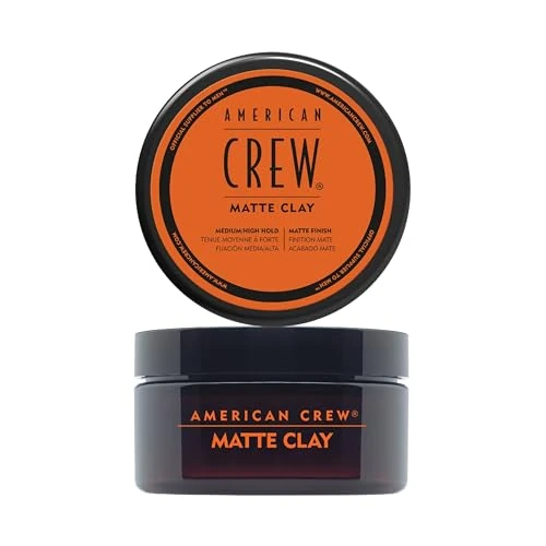 American Crew Texturising Matte Clay with Medium Hold and Low Shine, Gifts for Men, for Control and Definition, Non-Greasy formula, Hair Styling for Men - 85 g