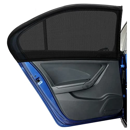 Zeitlich begrenztes Angebot: DIZA100 Auto Sonnenschutz Baby für Kinder Erwachsene Haustiere, 2 Stück Universal Sonnenblende Auto Netz mit UV Schutz/Blendschutz, Autofenster Sonnenschutzrollos Heckscheibe (L) von 9.99 € auf 7.99 € (20% Rabatt)