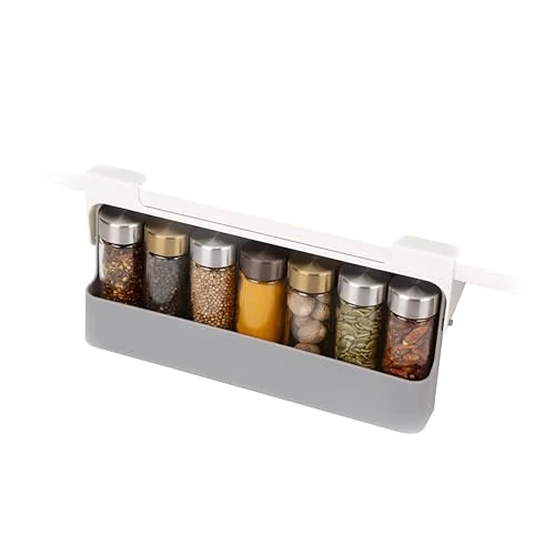 Offerta a tempo: Joseph Joseph CupboardStore, Porta Spezie da Sottopensile per la Cucina, Organizer Spezie Cucina, Grigio — 24% da 21,99 € a 16,79 €