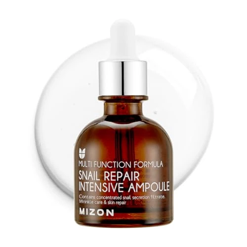 Oferta limitowana: [Mizon] Bogate Serum z Ekstraktem ze Śluzu Ślimaka (30 ml) Zaawansowana Pielęgnacja Skóry do Naprawy, Redukcji Niedoskonałości i Zmarszczek, Kosmetyki Korejskie (Snail Repair Intensive Ampoule) z 48.83 zł na 46.39 zł (oszczędź 5%)