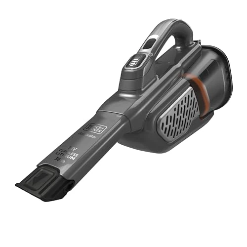 Black+Decker Dustbuster 18V 2.0Ah Aspiradora de Mano sin Cable con Panel LED de Tecnología Inteligente, BHHV520JF-QW