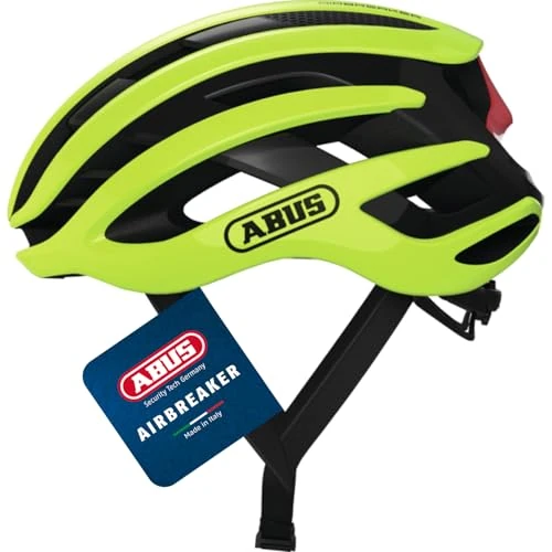 ABUS Casco de ciclismo de carretera AirBreaker - casco de ciclismo de alta gama para ciclismo profesional - para adolescentes y adultos - casco para hombre y mujer
