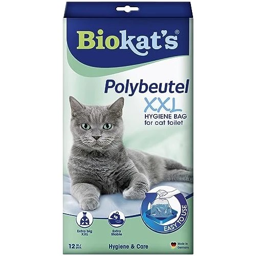 Offre limitée : Biokat’s sac en polyéthylène XXL - Sachet à mettre dans les toilettes du chat pour un changement hygiénique de litière - 1 paquets (1 à 12 sachets) de 2.79 € à 2.89 € (-3.58% de remise)