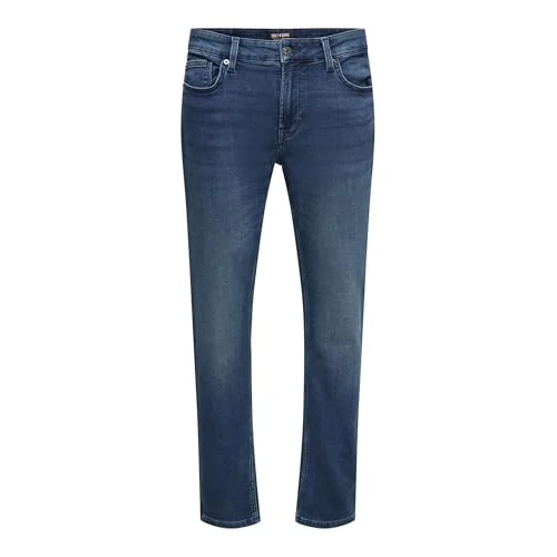 Only & Sons NOS Homme Onsloom Dark Blue Sweat Pk 3631 Noos Jean slim, Bleu (Blue Denim Blue Denim), 32W / 30L EU