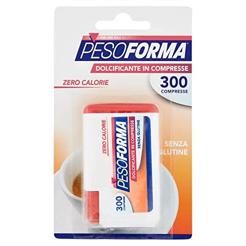 Pesoforma Dolcificante, Zero Calorie, senza Glutine, 300 Compresse