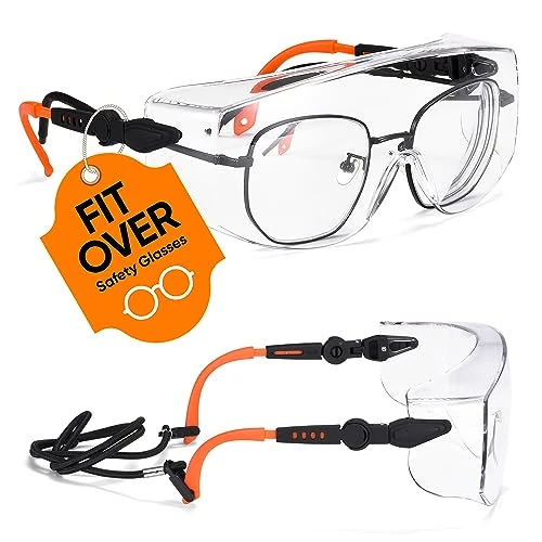 Offerta a tempo: SAFEYEAR SG009 Occhiali di Protezione da Lavoro Trasparente Laboratorio Antiappannamento e Antigraffio CE EN166 - 0.00% da 17.59 € a 17.59 €